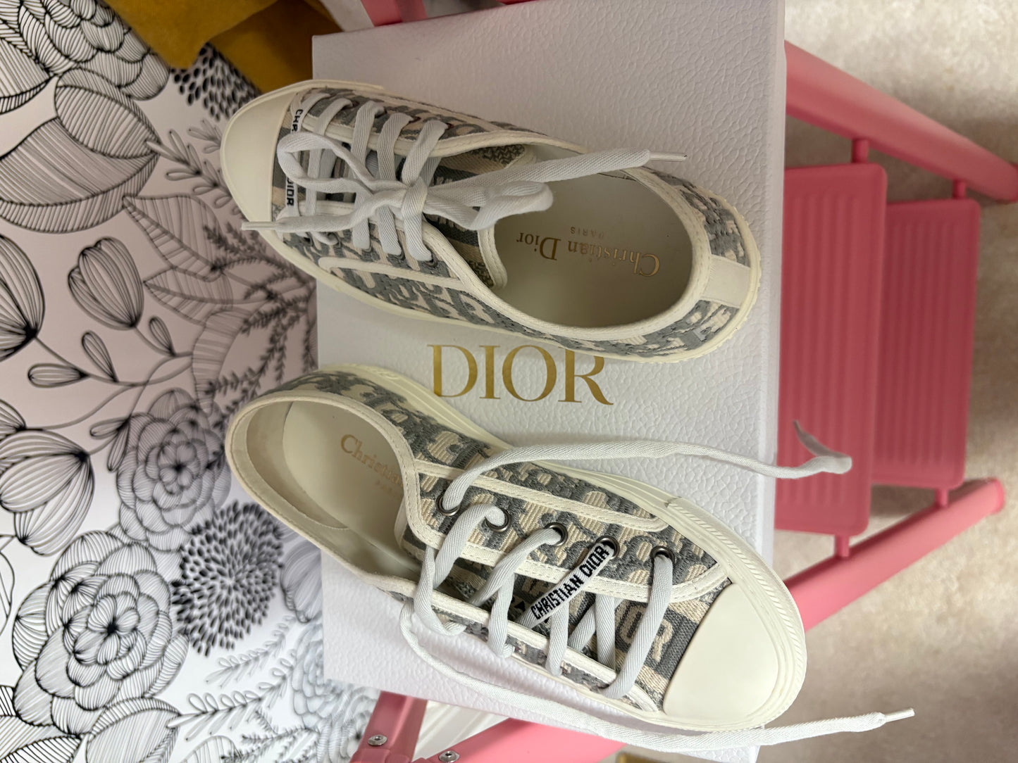 Christian Dior Walk’N’Dior Oblique Sneakers – New With Box – Size 36