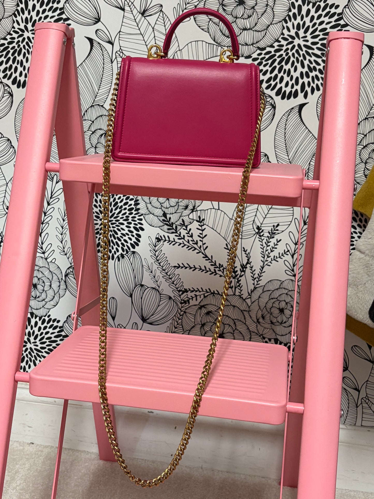 Dolce & Gabbana Devotion Mini Top Handle Bag in Hot Pink – New with Box