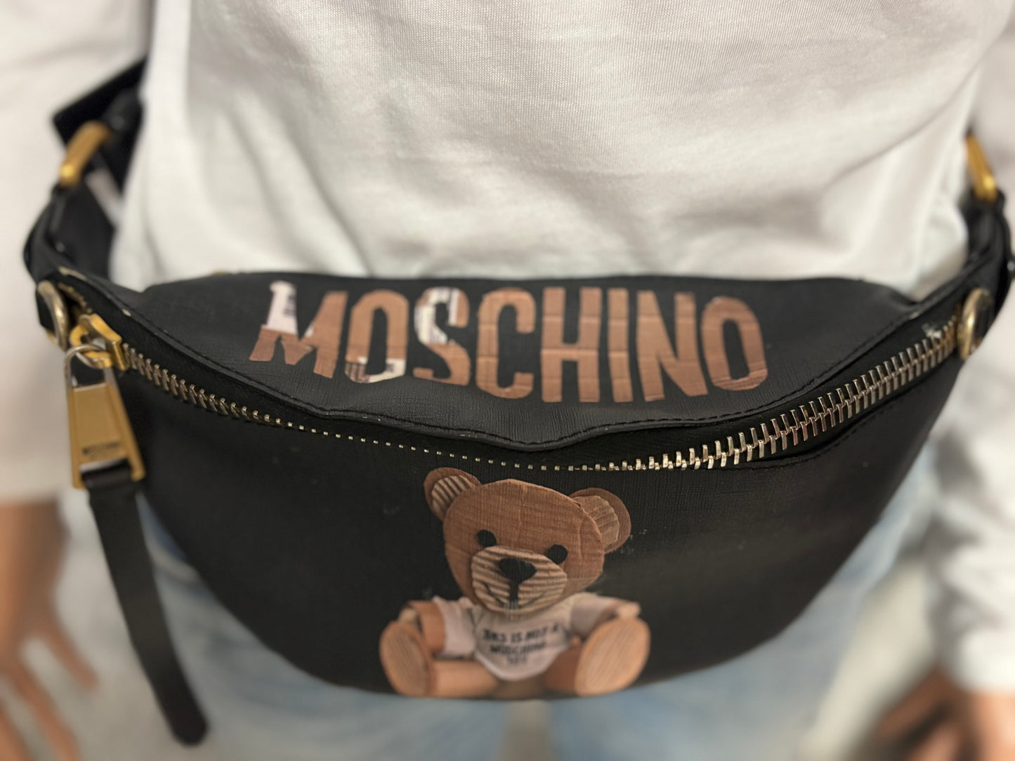 Moschino Teddy Bear Leather Belt Bag – “This Is Not a Moschino Toy”