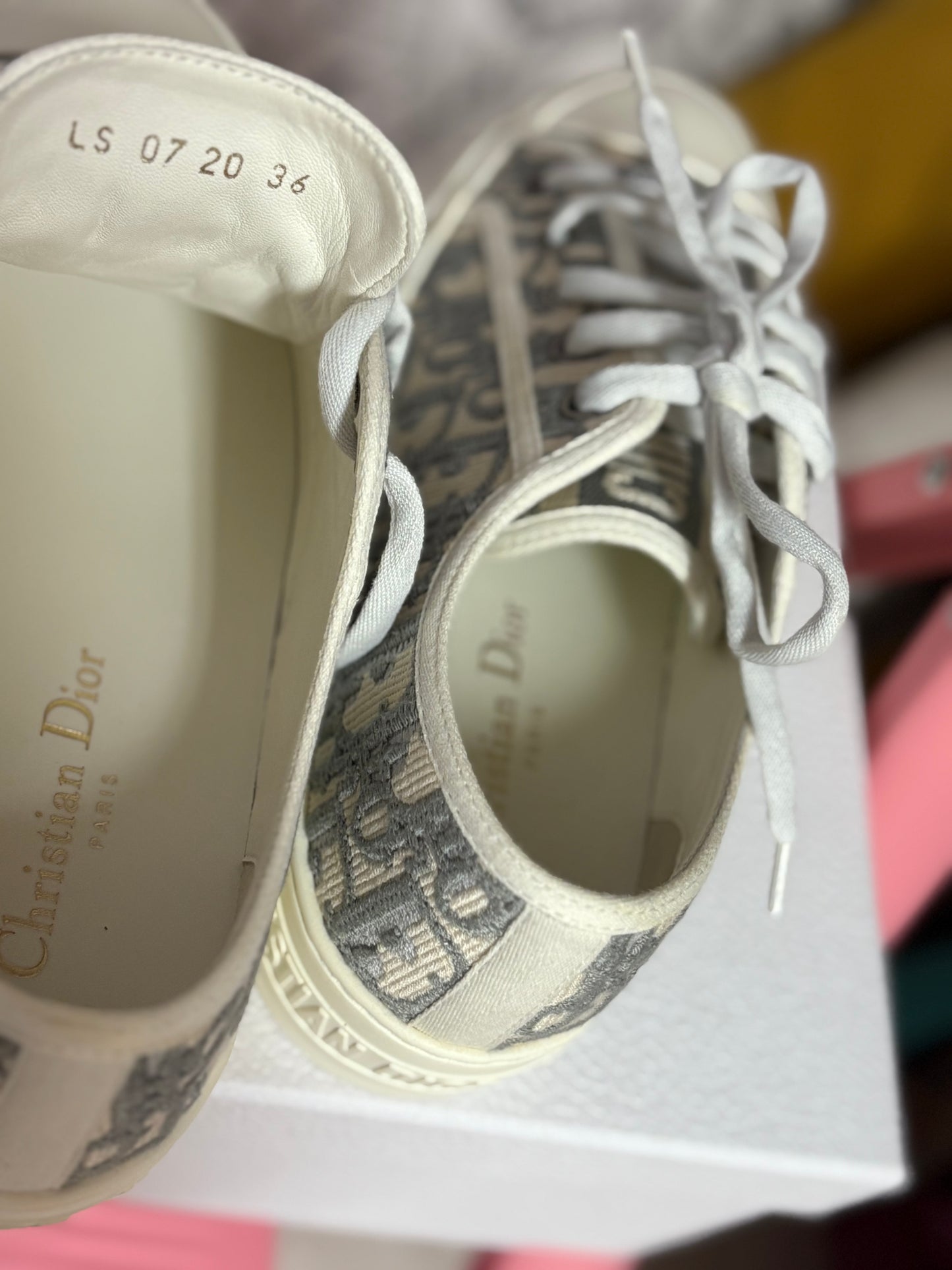 Christian Dior Walk’N’Dior Oblique Sneakers – New With Box – Size 36