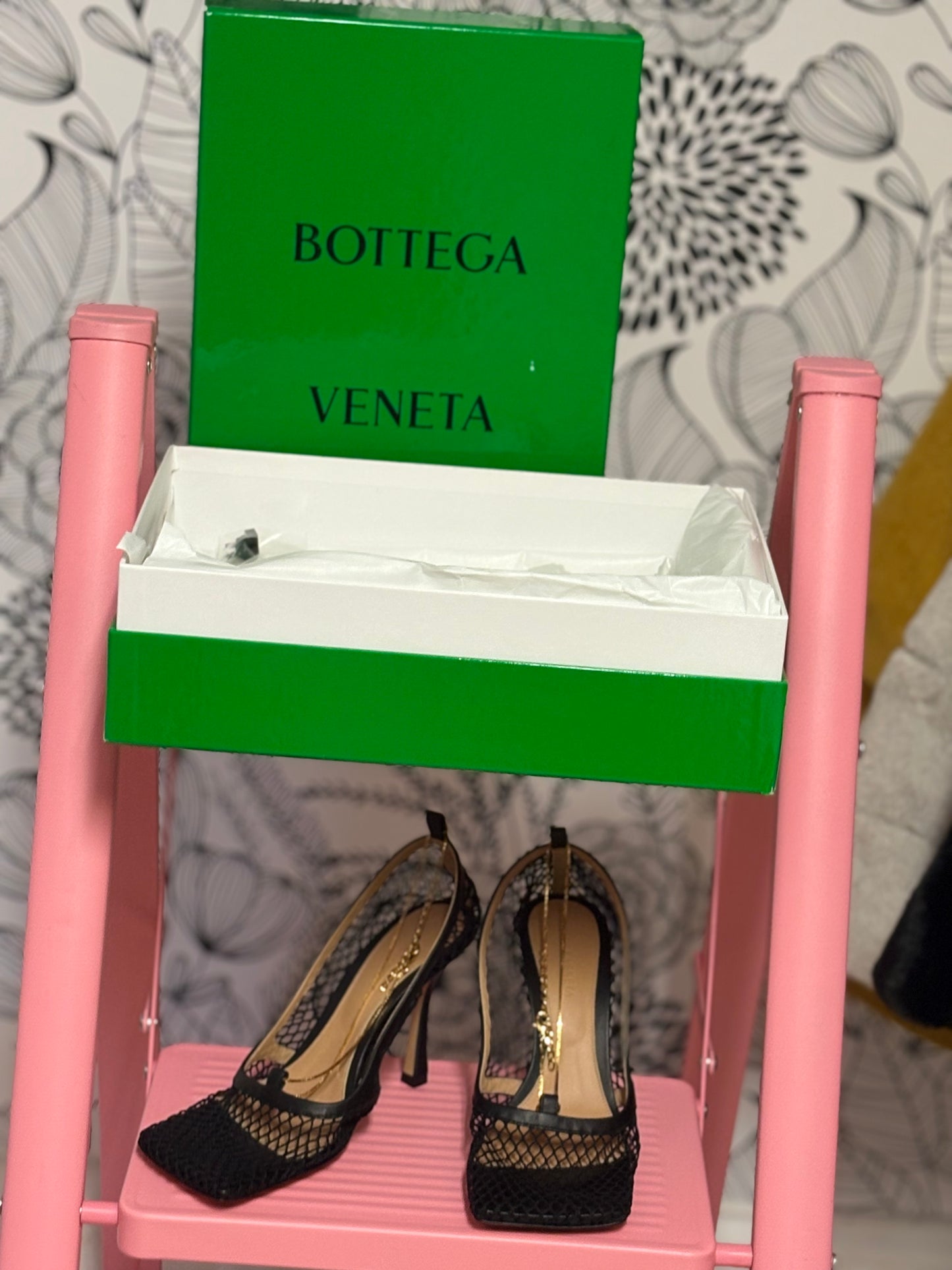 Bottega Veneta Mesh Square Toe Pumps – New With Box – Runway Net Heels