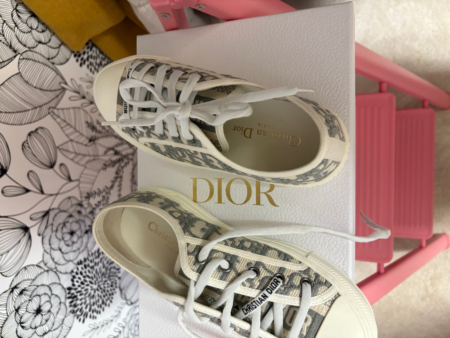 Christian Dior Walk’N’Dior Oblique Sneakers – New With Box – Size 36
