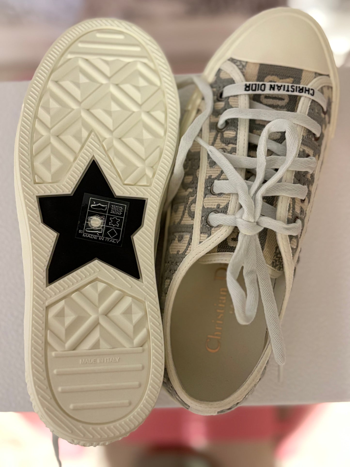 Christian Dior Walk’N’Dior Oblique Sneakers – New With Box – Size 36