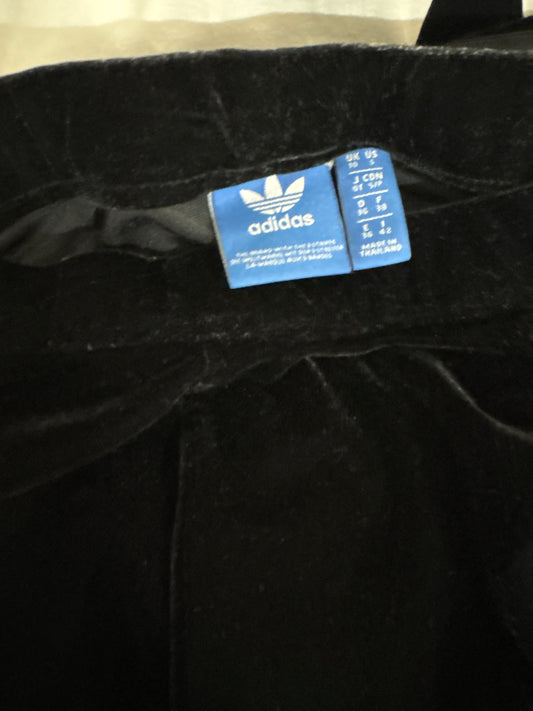 Adidas Originals Black Velour Two-Piece Track Set