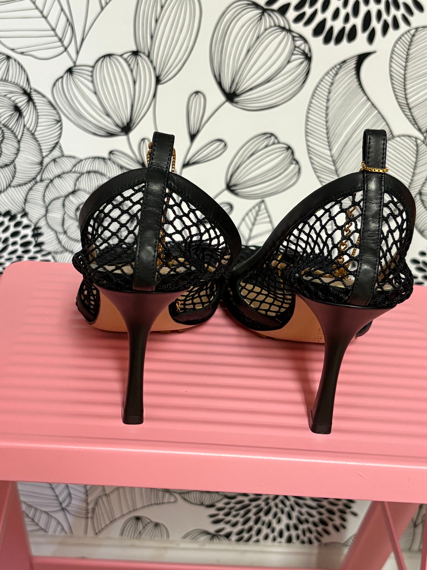 Bottega Veneta Mesh Square Toe Pumps – New With Box – Runway Net Heels