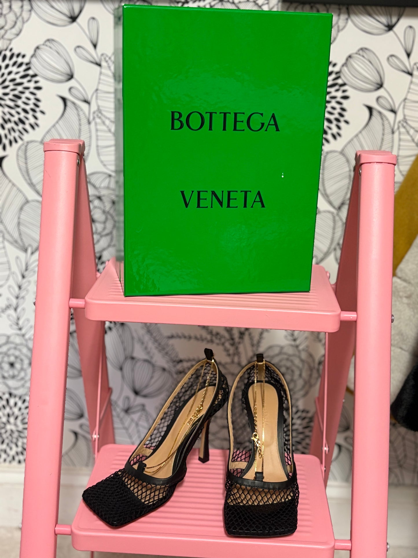 Bottega Veneta Mesh Square Toe Pumps – New With Box – Runway Net Heels