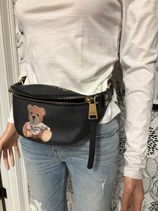 Moschino Teddy Bear Leather Belt Bag – “This Is Not a Moschino Toy”