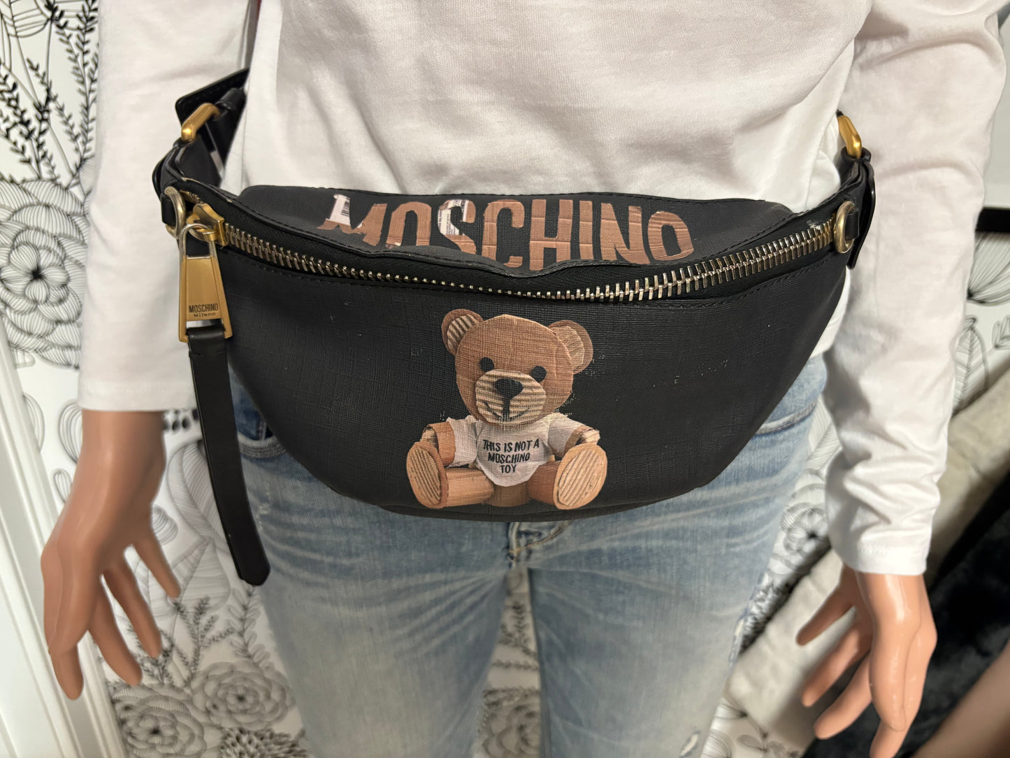 Moschino Teddy Bear Leather Belt Bag – “This Is Not a Moschino Toy”