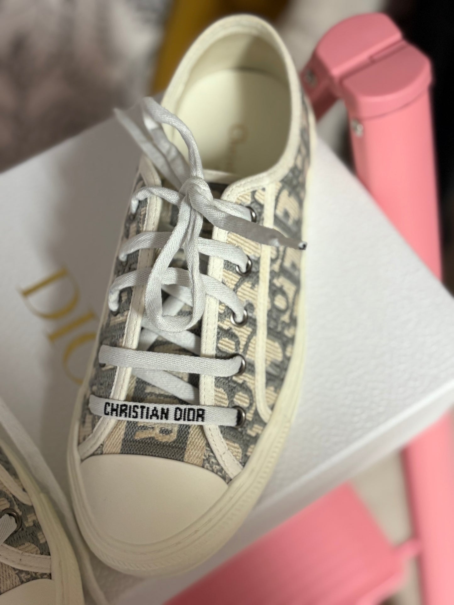 Christian Dior Walk’N’Dior Oblique Sneakers – New With Box – Size 36
