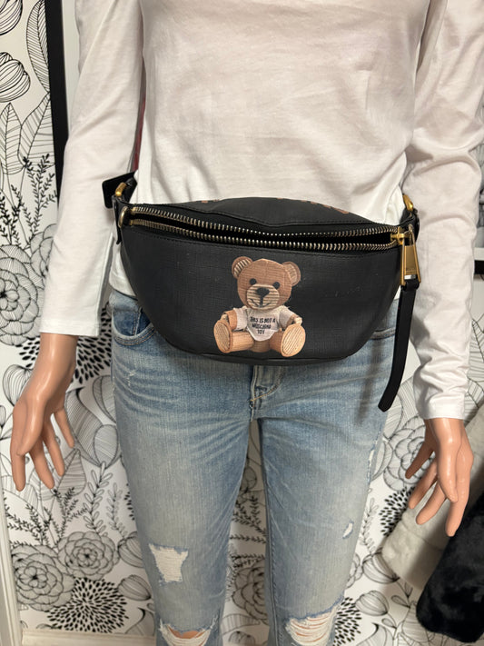 Moschino Teddy Bear Leather Belt Bag – “This Is Not a Moschino Toy”