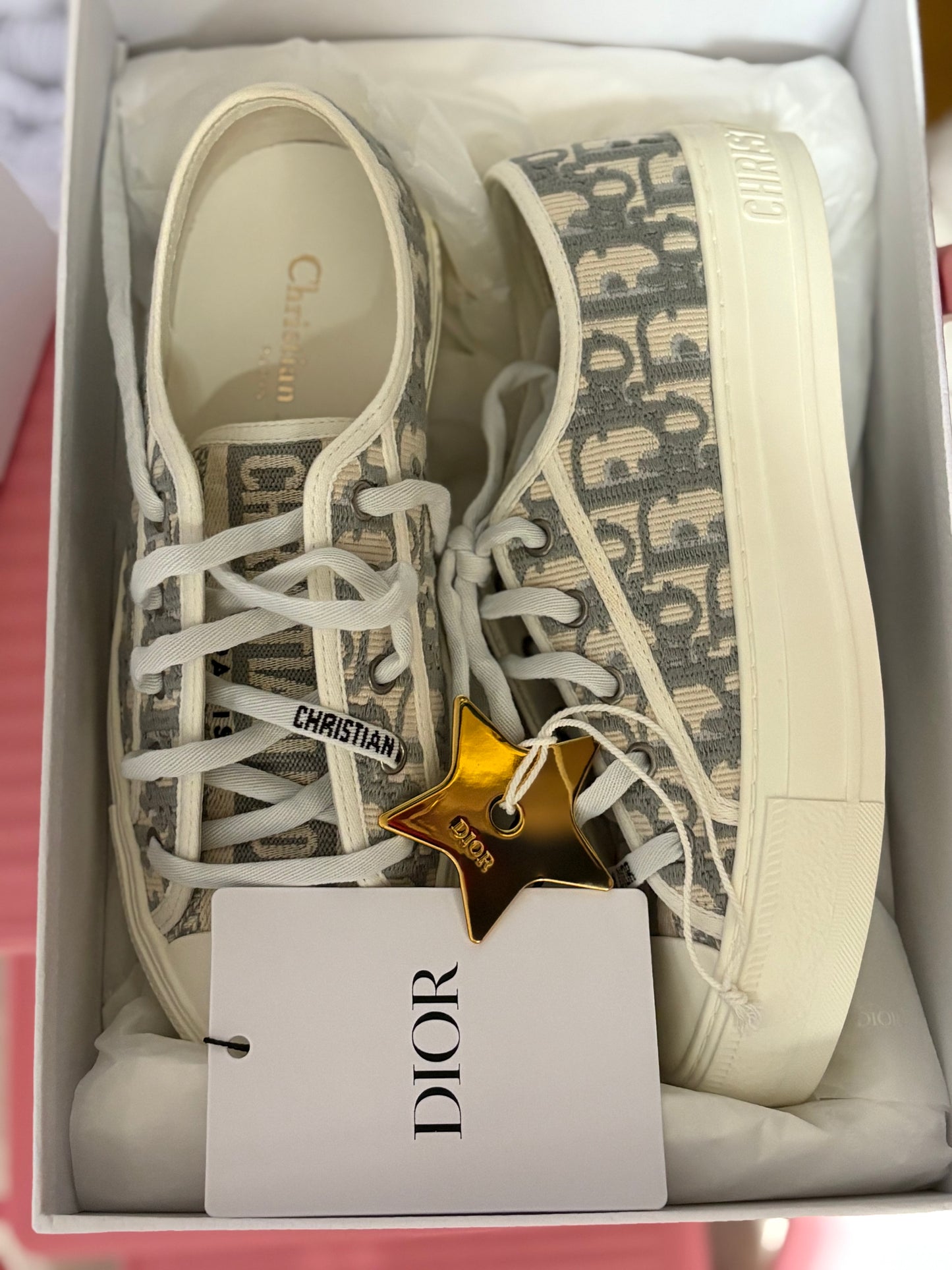 Christian Dior Walk’N’Dior Oblique Sneakers – New With Box – Size 36